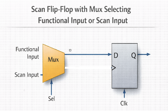Scan Design Architecture: SI, SO, SE, and Clock Signals