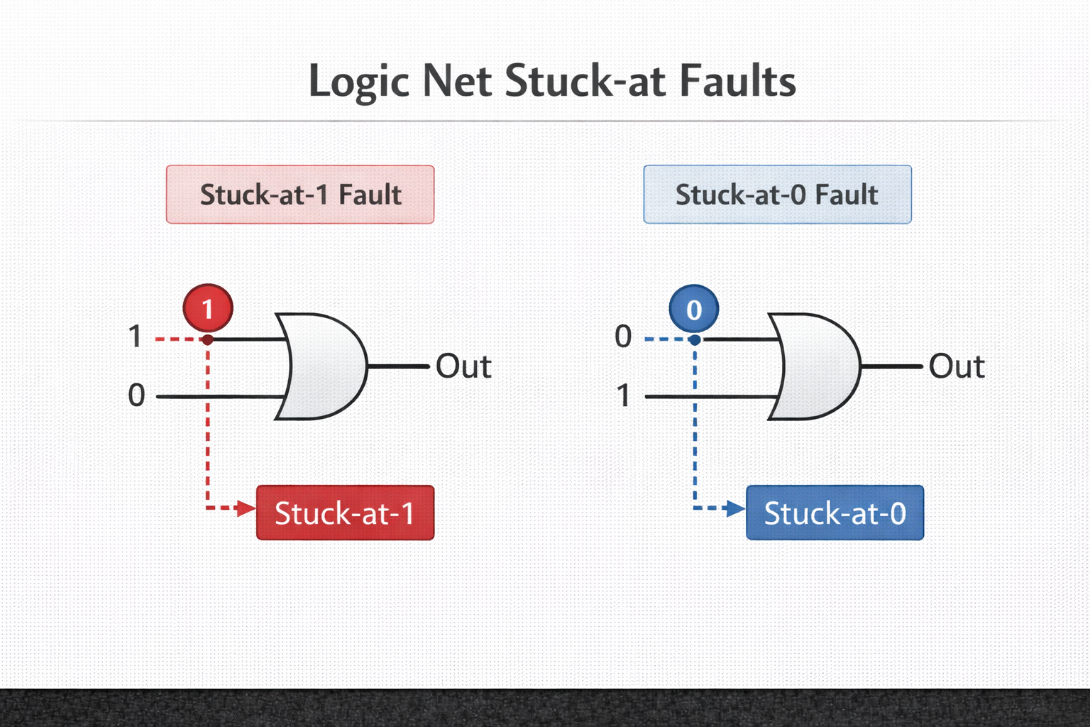 Stuck-At Fault Model (SA0 and SA1) Logical Representation