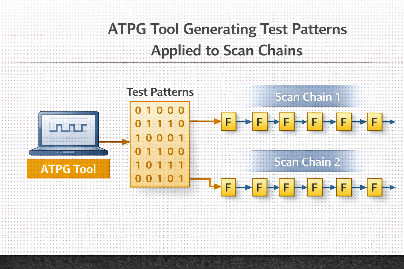 Automatic Test Pattern Generation (ATPG) Tool Operation Diagram